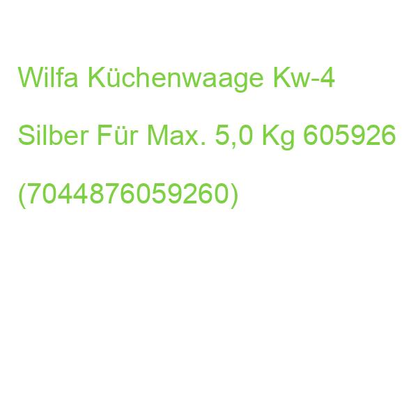 Wilfa Küchenwaage Kw-4 Silber Für Max. 5,0 Kg 605926 (7044876059260)
