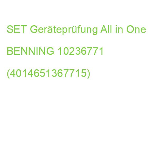SET Geräteprüfung All in One BENNING 10236771 (4014651367715)