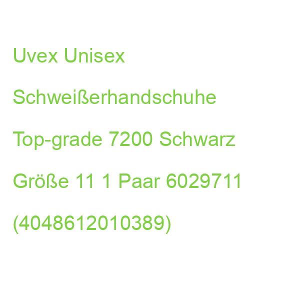 Uvex Unisex Schweißerhandschuhe Top-grade 7200 Schwarz Größe 11, 1 Paar 5829761 (4048612010389)