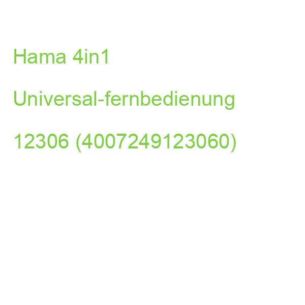 Hama 4in1 Universal-fernbedienung 12306 (4007249123060)