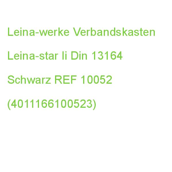 Leina-werke Verbandskasten Leina-star Ii Din 13164 Schwarz REF 10052 (4011166100523)