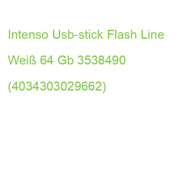 Intenso Usb-stick Flash Line Weiß 64 Gb 3538490 (4034303029662)