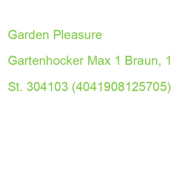 Garden Pleasure Gartenhocker Max Braun, 1 St. 304103 (4041908125705)