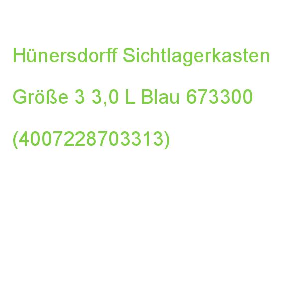 Hünersdorff Sichtlagerkasten 3,0 L Blau 673300 (4007228703313)