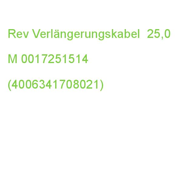 Rev Verlängerungskabel 25,0 M Schwarz 0017251514 (4006341708021)