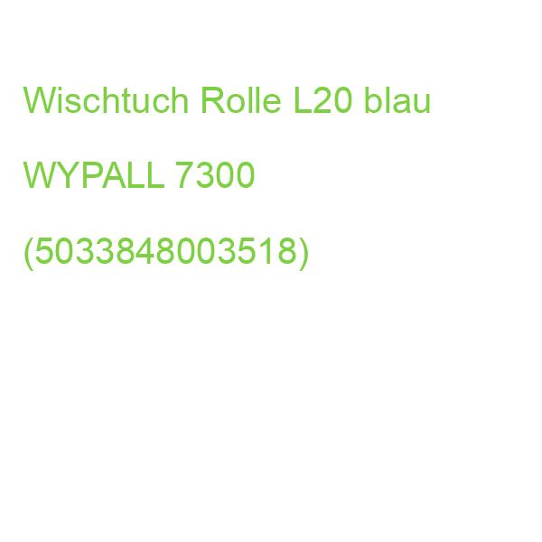 Wischtuch Rolle L20 2-lagig blau 500 Tücher WYPALL 7300 (5033848003518)