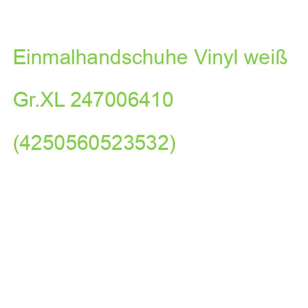 Einmalhandschuhe Größe XL 100 Stück Vinyl weiß HASK 248000410 (4250560523532)