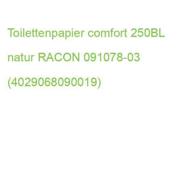 Toilettenpapier comfort KR naturweiß 2-lagig 64x250 Blatt RACON 091078-03 (4029068090019)