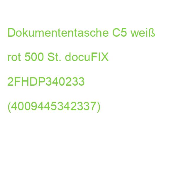 Begleitpapiertaschen mit Aufdruck Lieferschein-Rechnung Papier C5, weiß rot 500 Stück DOCUFIX 2FHDP340233 (4009445342337