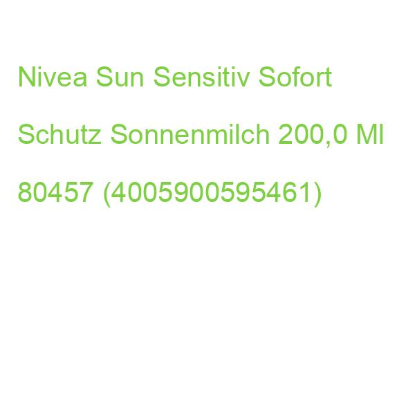 Nivea Sun Sensitiv Sofort Schutz Sonnenmilch 200,0 Ml 80457 (4005900595461)