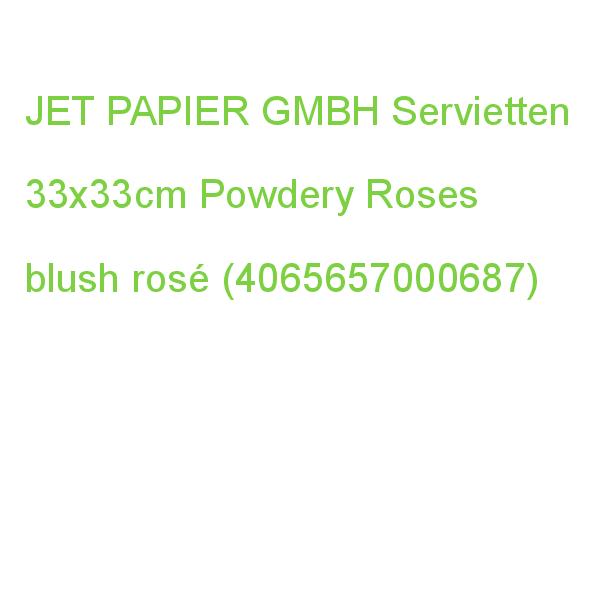 JET_PAPIER ti-flair Servietten Powdery Roses blush rose 33x33cm 20 Stück 3-lagig (4065657000687)
