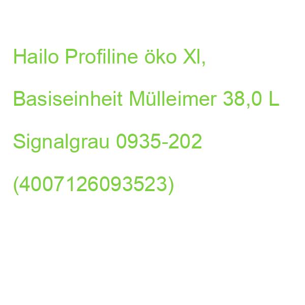 Hailo Profiline öko Xl, Basiseinheit Mülleimer 38,0 L Signalgrau, 1 St. 9352020 (4007126093523)