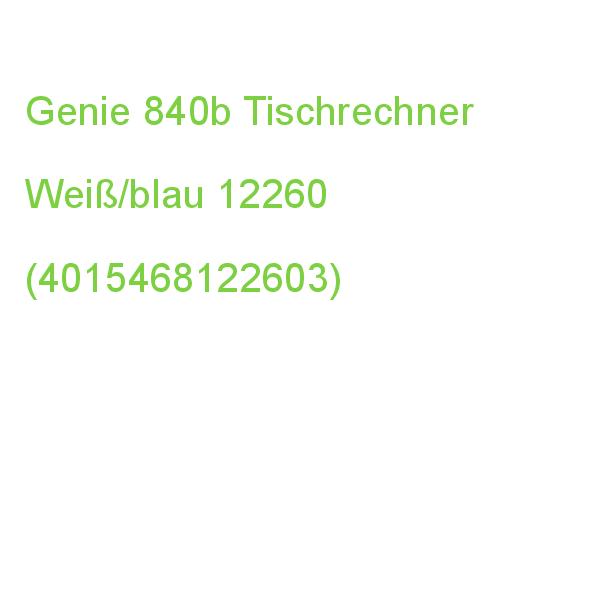 Genie 840b Tischrechner Weiß/blau 12260 (4015468122603)