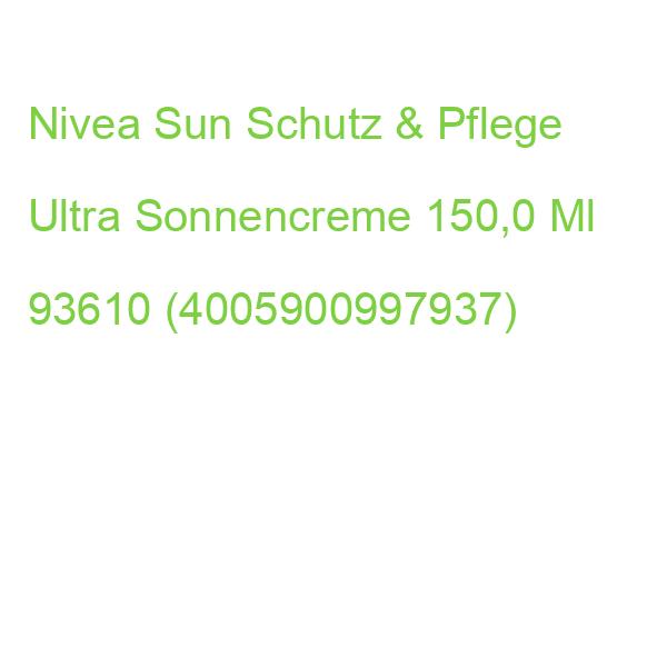 Nivea Sun Schutz & Pflege Ultra Sonnencreme 150,0 Ml 93610 (4005900997937)