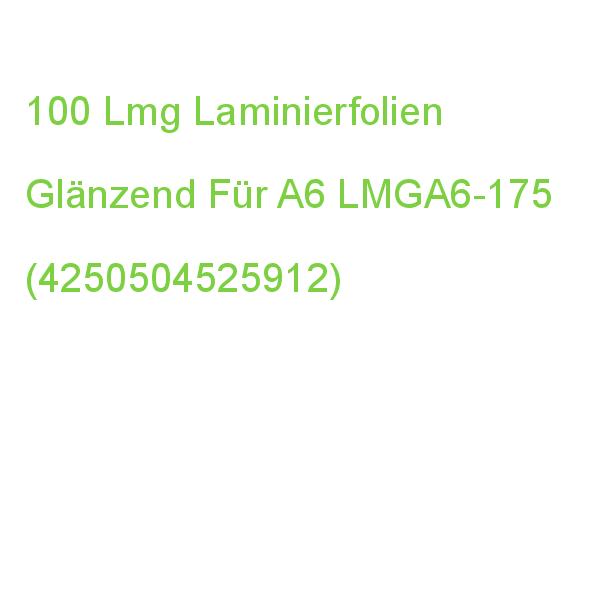 100 Lmg Laminierfolien Glänzend Für A6 175 Micron LMGA6-175 (4250504525912)