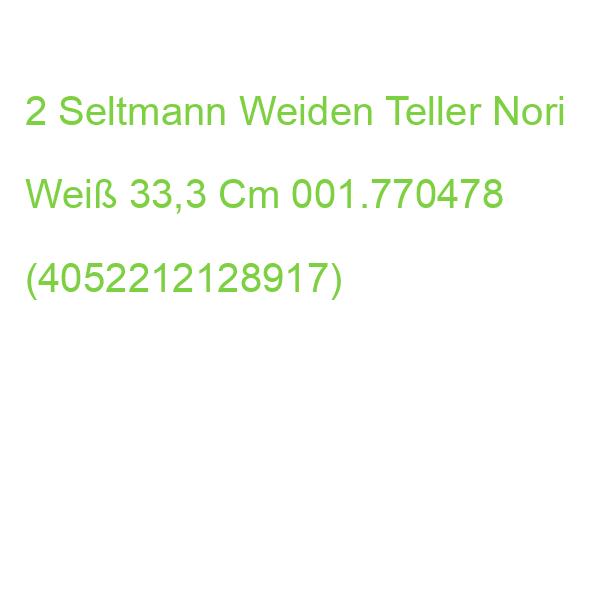 2 Seltmann Weiden Teller Nori_ Weiß 33,3 Cm 001.770478 (4052212128917)