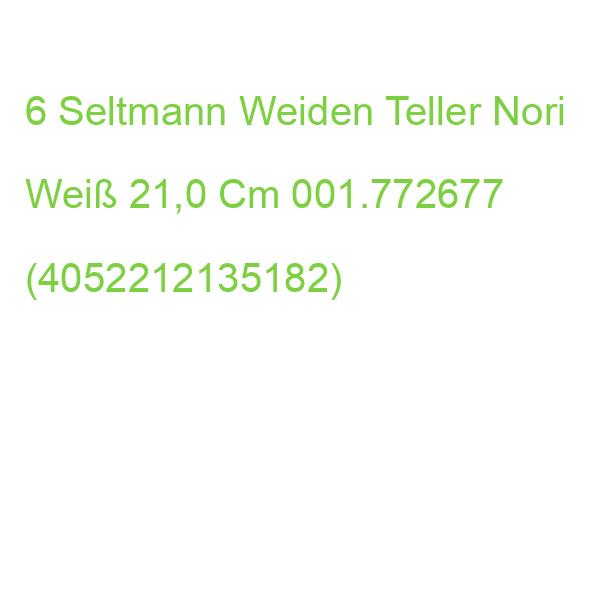 6 Seltmann Weiden Teller Nori Weiß 21,0 Cm 001.772677 (4052212135182)