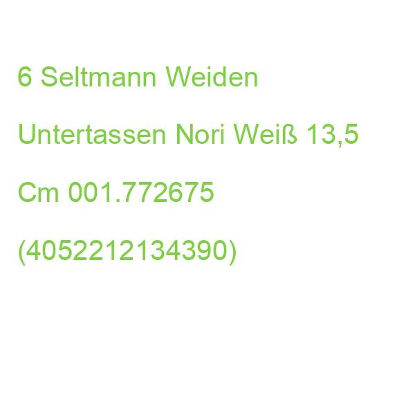 6 Seltmann Weiden Untertassen Nori Weiß 13,5 Cm 001.772675 (4052212134390)