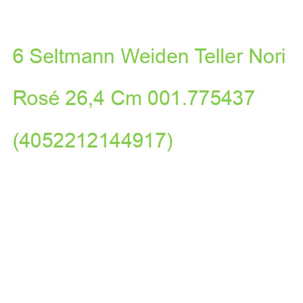 6 Seltmann Weiden Teller Nori Rose 26,4 Cm 001.775437 (4052212144917)