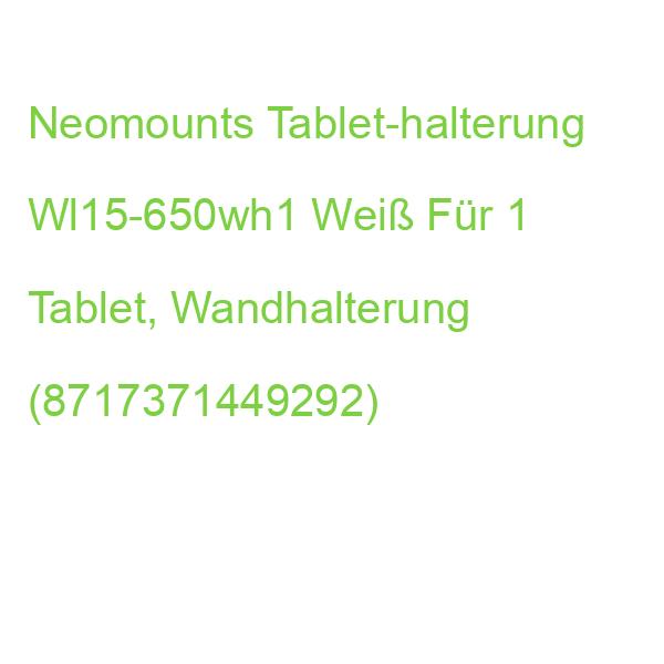 Neomounts Tablet-halterung Wl15-650wh1 Weiß Für 1 Tablet, Wandhalterung (8717371449292)