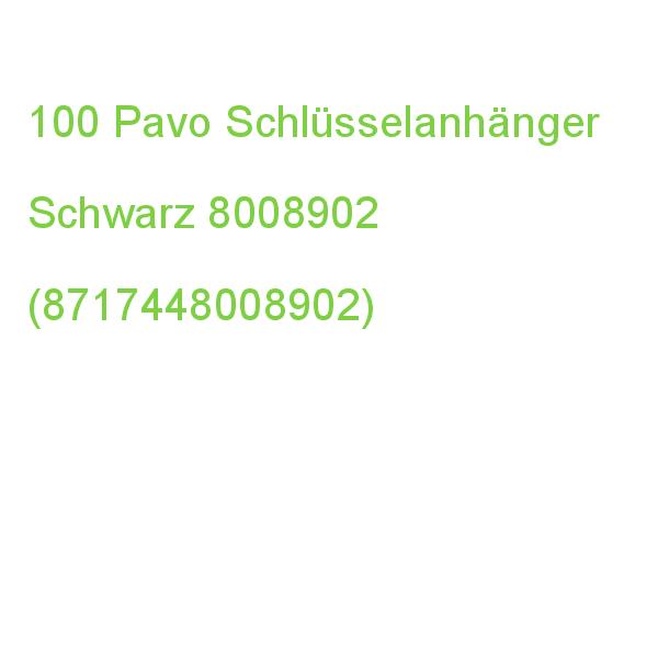 Pavo Schlüsselanhänger Schwarz, 100 St. 8008902 (8717448008902)