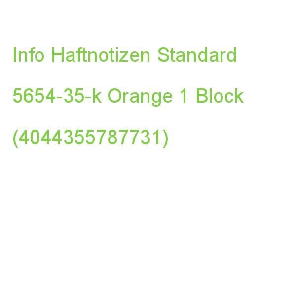 Info Haftnotizen 5654-35-k Orange, 1 Block (4044355787731)