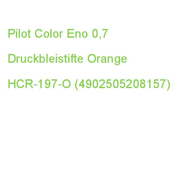 Pilot Color Eno 0,7 Druckbleistift Gelb 0,7 Mm, 1 St. HCR-197-O (4902505208157)