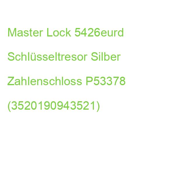 Master Lock 5426eurd Schlüsseltresor Silber Zahlenschloss (3520190943521)