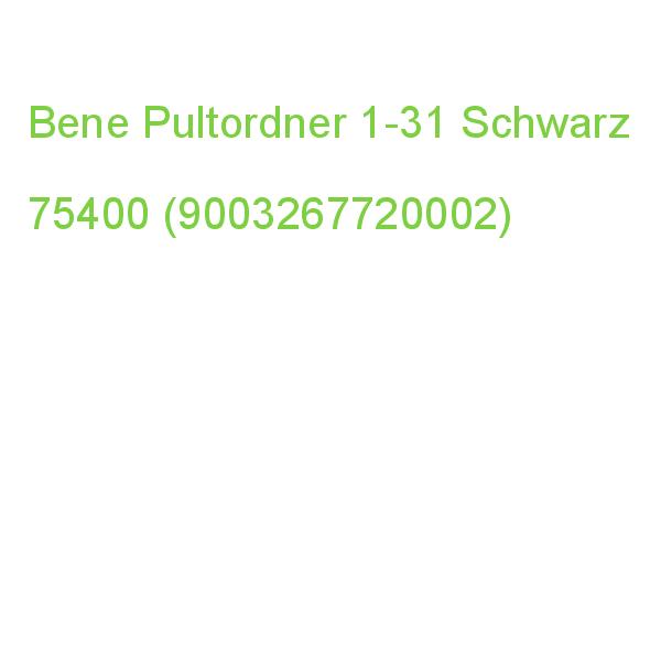 Bene Pultordner 1-31 Schwarz 75400 (9003267720002)