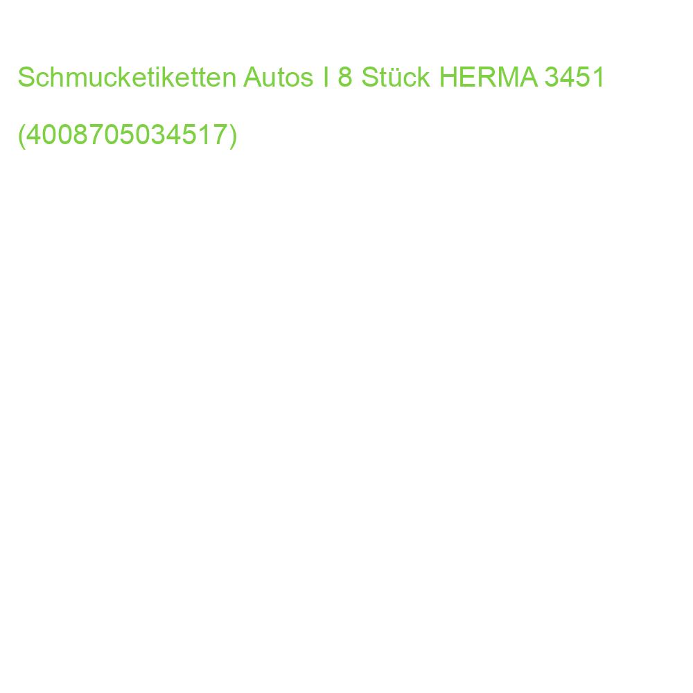 Sticker DECOR Autos I HERMA 3451 (4008705034517)