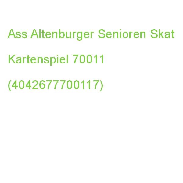 Ass Altenburger Senioren Skat Kartenspiel 70011 (4042677700117)