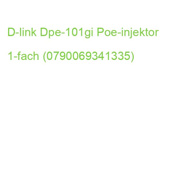 D-link Dpe-101gi Poe-injektor 1-fach (0790069341335)