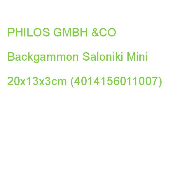 PHILOSCO Backgammon Saloniki Mini 20x13x3cm (4014156011007)