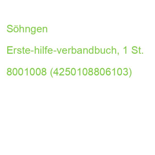 Söhngen Erste-hilfe-verbandbuch, 1 St. 8001008 (4250108806103)