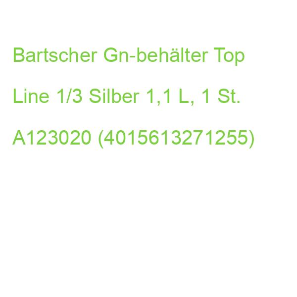 Bartscher Gn-behälter Top Line 1/3 Silber 1,1 L, 1 St. A123020 (4015613271255)