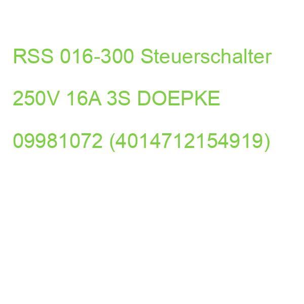 RSS 016-300 Steuerschalter 250V 16A 3S DOEPKE 09981072 (4014712154919)