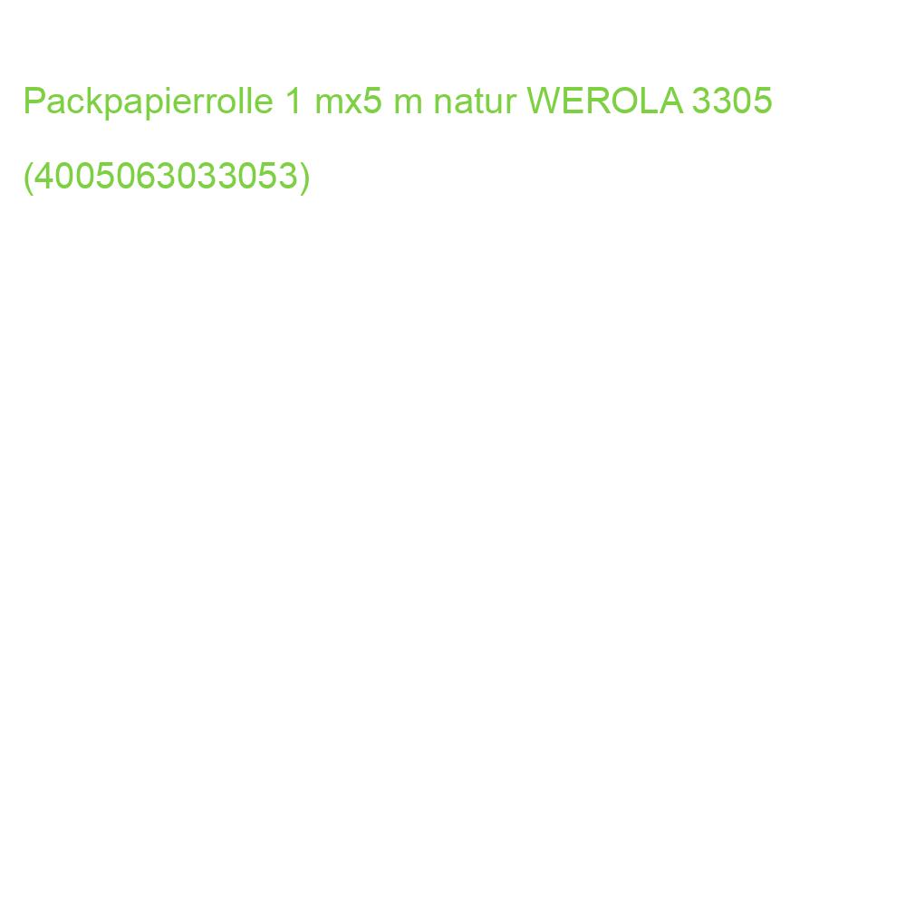 Packpapierrolle 1 mx5 m natur WEROLA 3305 (4005063033053)