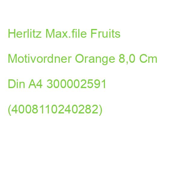 Herlitz Max.file Fruits Motivordner Orange 8,0 Cm Din A4 300002591 (4008110240282)