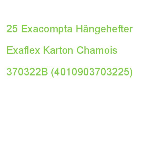 25 Exacompta Hängehefter Exaflex Karton Chamois 2 X Amtsheftung 370322B (4010913703222)