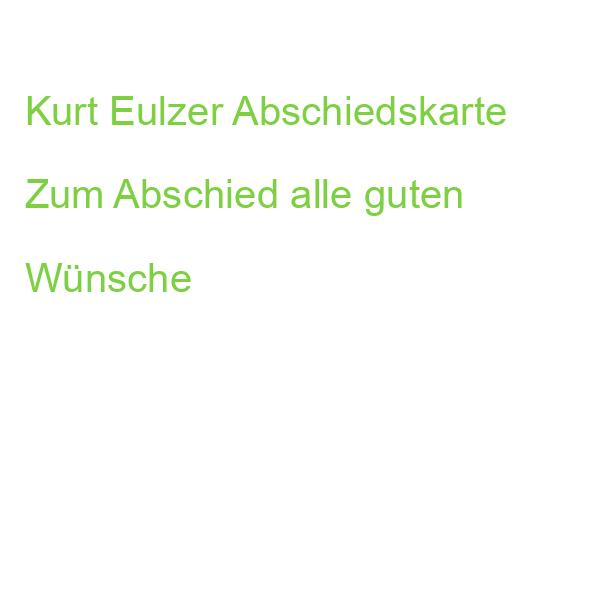 Kurt Eulzer Abschiedskarte Zum Abschied alle guten Wünsche