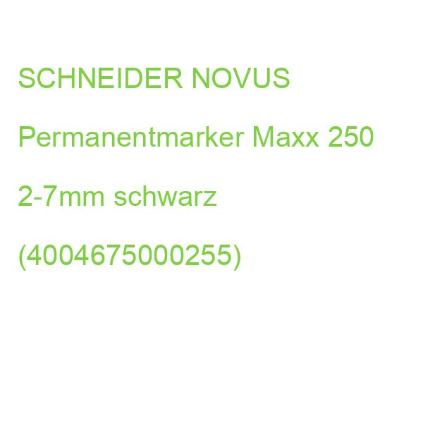 Schneider Permanentmarker Maxx 250 schwarz 2-7mm