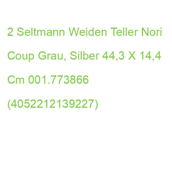 2 Seltmann Weiden Teller Nori Coup Grau, Silber 44,3 X 14,4 Cm 001.773866 (4052212139227)