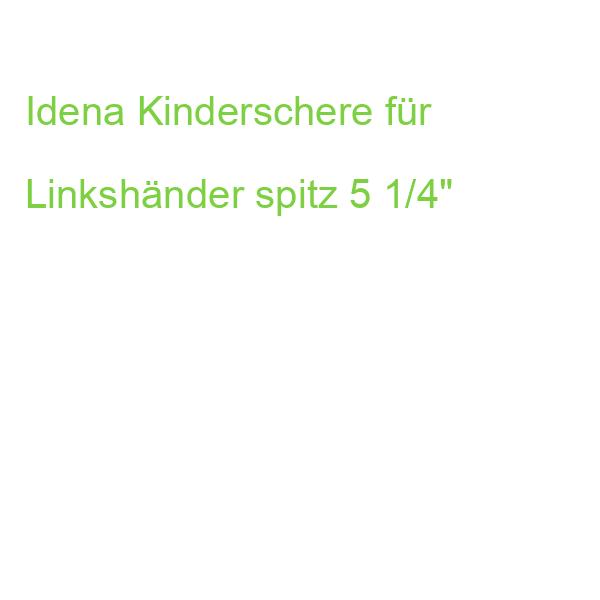 Idena Kinderschere für Linkshänder spitz 5 1/4