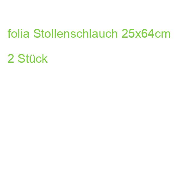 folia Stollenschlauch 25x64cm 2 Stück