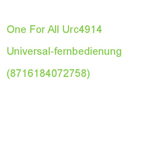One For All Urc4914 Universal-fernbedienung (8716184072758)