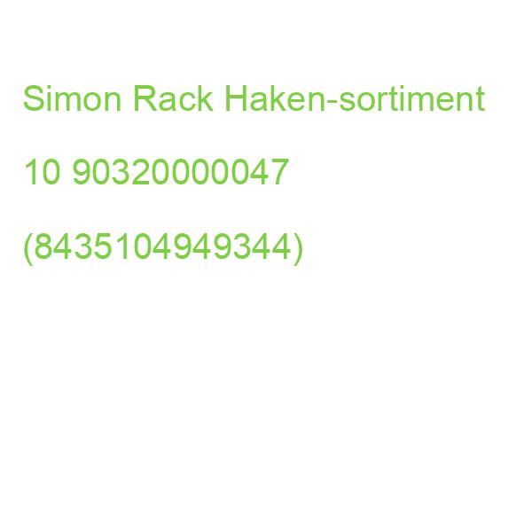 Simonrack Haken-sortiment 90320000047 10 Stück (8435104949344)