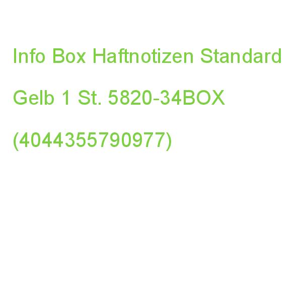 Info Box Haftnotizen Gelb, 1 St. 5820-34BOX (4044355790977)