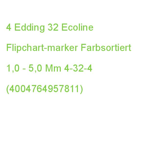 Edding 32 Ecoline Flipchart-marker Farbsortiert 1,0 - 5,0 Mm, 4 St. 4-32-4 (4004764957811)