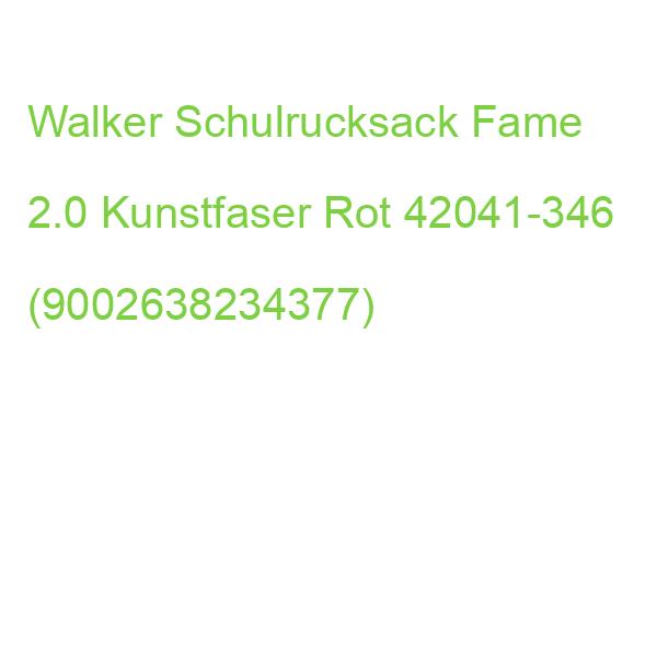 Walker Schulrucksack Fame 2.0 Kunstfaser Rot 42041-346 (9002638234377)