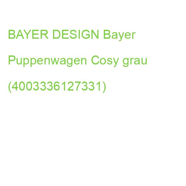 BAYER Puppenwagen Cosy grau/rosa 63x34x58cm (4003336127331)